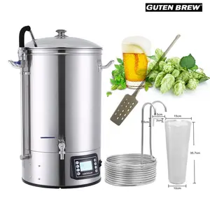 Barriles دي Cerveza/تخمر نظام/BM-S400M-1Guten معدات تخمير البيرة المنزل/جميع في واحد Microbrewery