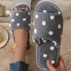 Nuevas Pantuflas de Invierno con Plataforma y Punta Cerrada, Forro de Piel Ecológico, para Exteriores y Hogar, con Abertura de Una Sola Pieza, Antideslizantes, Silenciosas y con Suela Suave - Product Image 4