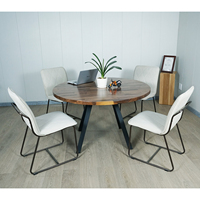 Dessus de table basse élégant de bloc de boucher de noix noire rustique pour des meubles de salon à la maison