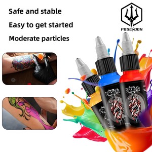 Encre de tatouage Poseidon avec motif cœur, couleurs vives, 30 ml, ensemble d'encres pour tatouage - Product Image 4