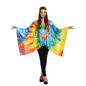 Cape de fête vintage unisexe à imprimé floral MS 2026 pour adultes, idéale pour les soirées costumées et les carnavals - Product Image 5
