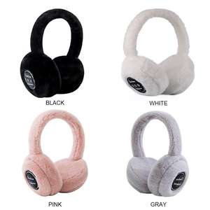 Tenere al caldo senza fili cuffie Bt con microfono freddo in autunno e in inverno protezione per le orecchie di musica peluche cuffie cuffie - Product Image 2