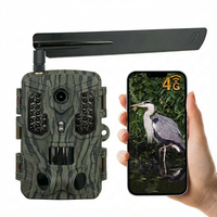 Caméra de chasse solaire infrarouge AI SENSVISION CMOS 64MP 4K, étanche, résistante aux intempéries, vision nocturne 66-98 pieds, longue autonomie, pour extérieur