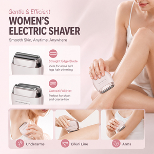 Mini Depiladora Eléctrica Recargable USB para Mujer, IPX7 Lavable, Depiladora <span class=keywords><strong>de</strong></span> Lámina Doble, Depiladora Corporal <span class=keywords><strong>de</strong></span> Viaje para Mujer - Product Image 3