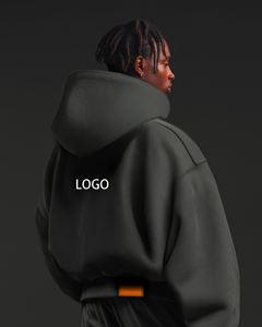 Felpa con cappuccio con Logo personalizzato di alta qualità 500 Gsm oversize con cappuccio - Product Image 1