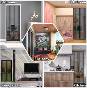 Ma thuật muỗi <span class=keywords><strong>Net</strong></span> chống bay Rèm muỗi <span class=keywords><strong>Net</strong></span> Polyester từ cửa màn hình tự dính từ Bug lưới rèm - Product Image 6