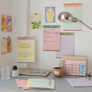 สมุดจดบันทึกแบบกระดาษสไตล์ Ins พร้อมรหัสสีสำหรับนักเรียนที่เตรียมสอบเข้าระดับสูงกว่าปริญญาตรี ใช้จดบันทึกคำศัพท์ - Product Image 2