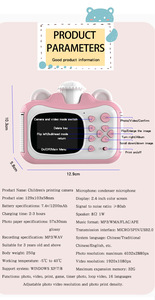 Mini fotocamera Hd 1080p con giochi foto divertenti per bambini pellicola per fotocamera a colori istantanei giocattoli per Selfie fotocamera digitale per bambini - Product Image 5