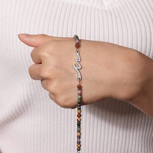 สร้อยข้อมือมิตรภาพ CENDA สำหรับผู้หญิง ทำจากสแตนเลสสตีลประดับด้วยหินธรรมชาติ เหมาะสำหรับเป็นของขวัญวันครบรอบสำหรับเพื่อนสนิท หรือพี่น้องสาว - Product Image 4