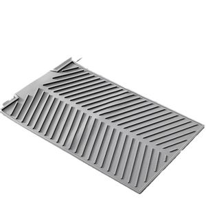 Tapis de drainage en silicone à double niveau pour bols et baguettes, protection anti-éclaboussures pour comptoir, séparateur d'évier, barrière de bord de bassin d'eau - Product Image 5