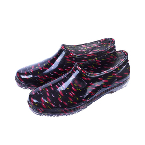Zapatos de PVC impermeables antideslizantes <span class=keywords><strong>para</strong></span> trabajo de cocina a la moda, zapatos de agua de cristal, zapatos de <span class=keywords><strong>lluvia</strong></span> bajos de boca baja gruesa <span class=keywords><strong>para</strong></span> <span class=keywords><strong>mujer</strong></span> - Product Image 1