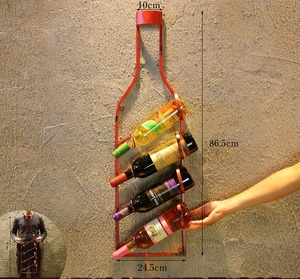 Wall Floating <strong>Shelf</strong> Wine Rack Wine Storage Rack Glass Hanging <strong>French</strong> Country Style Kitchen Home Decorative Gift Present Oem - Product Image 4