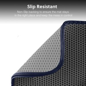 Double Layer Anti-Splashing <b>EVA</b> Cat Litter Trapping <b>Mat</b> Washable Non-Slip Round All Seasons Animal Pattern - Product Image 4