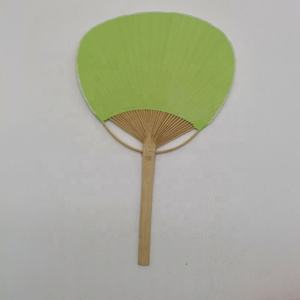 Abanicos de mano redondos de papel de bambú impresos en blanco y colorido al por mayor para promoción de bodas y eventos - Product Image 3