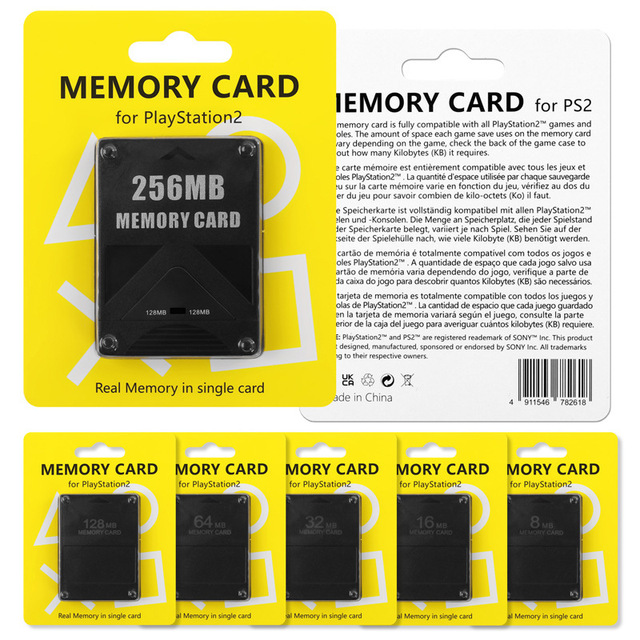 8/16/32/64/128/256MB Memory Card for PS2 Console Memory Expansion Card Game Cards Data Stick Module