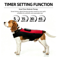 Faja de Terapia de Luz Roja 660nm 850nm para Mascotas, Almohadilla LED de Fototerapia para Alivio del Dolor de Espalda en Perros y Gatos, Cinturón Relajante Muscular para Recuperación de Columna Vertebral