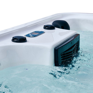 Baignoire extérieure en acrylique pour 12 personnes, massage, surf, piscine intégrée à température constante, villa SPA, source chaude - Product Image 5