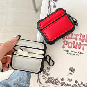 Nueva funda para auriculares con diseño Puffer para Apple <span class=keywords><strong>Airpods</strong></span> 1 2 3 <span class=keywords><strong>Pro</strong></span> 2 Down Jacket, funda para caja <span class=keywords><strong>de</strong></span> auriculares con <span class=keywords><strong>carga</strong></span> inalámbrica para <span class=keywords><strong>Airpods</strong></span> 4 - Product Image 2