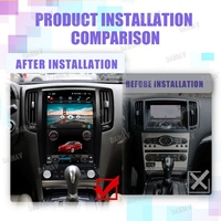 Radio para Auto de 12.1 Pulgadas para Nissan Skyline 370GT e Infiniti G25 G37 2005-2013, Pantalla Táctil Vertical, Sistema Multimedia con GPS y Navegación