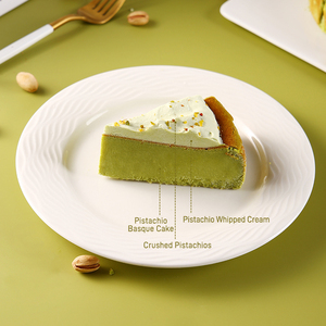 Pastel <span class=keywords><strong>de</strong></span> Mousse <span class=keywords><strong>de</strong></span> Pistacho Vasco para Exhibición en Supermercados, Congelado, 8 Pulgadas, 850g, en Caja Redonda, para Venta Minorista <span class=keywords><strong>de</strong></span> Postres - Product Image 2