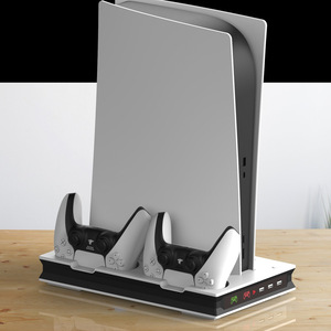 Quạt làm mát <span class=keywords><strong>Dock</strong></span> sạc đứng cho ps5 Video Game giao diện điều khiển sạc dọc với dải ánh sáng có dây thông tin liên lạc - Product Image 4