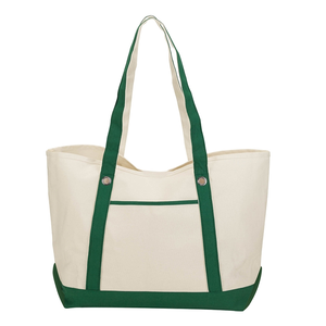 Grand sac fourre-tout blanc pour les courses, de plage, pliable, de marque privée - Product Image 1