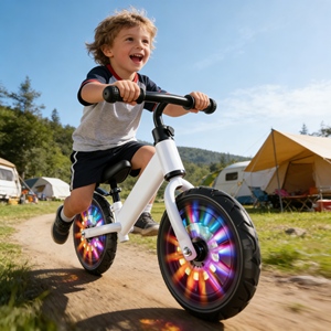 Vélo pour enfants garçons de 3 à 6 ans et vélo d'équilibre de 12 pouces avec cadre robuste pour les cavaliers énergiques - Product Image 2