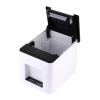 Imprimante d'étiquettes portable LICON 80 mm USB LAN BT thermique POS pour bureau et téléphone, 203 DPI, 101 mm/s, autocollants en stock, noir + blanc, SDK
