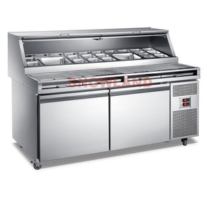 Nuevo <span class=keywords><strong>Dominos</strong></span> Comercial <span class=keywords><strong>Pizza</strong></span> Prep Mesa Congelador <span class=keywords><strong>Pizza</strong></span> Makeline Nevera - Product Image 1