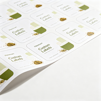 Etiquetas Personalizadas Haoxuan para Empaques de Té, Coloridas, de Película PET Blanca Brillante, Adhesivas e Impresas para Bolsas, Frascos y Cajas