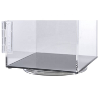 Acrylique Vitrine d'affichage De la Tour Tournant Acrylique Comptoir Vitrine Vitrine Acrylique Verre avec Base Rotative