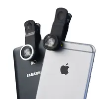العالمي HD كاميرا الهاتف المحمول عدسة كيت الهاتف الذكي عدسة 3 في 1 كليب على 180 درجة عين السمكة + 0.65X زاوية واسعة + 10X عدسة ماكرو