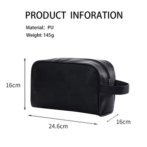 Sac à cosmétiques en cuir PU Portable femmes trousse de maquillage hommes voyage articles de toilette organisateur sacs à main étanches <span class=keywords><strong>femme</strong></span> <span class=keywords><strong>pochette</strong></span> sacs - Product Image 5