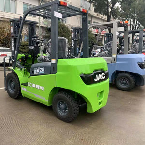 Kargo kontainer angkat garpu 2 Ton 3000kg 3m 5m listrik baru Littion baterai Forklift dengan garpu bergerak - Product Image 3