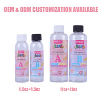 Kit de Silicone Liquide OEM ODM MTBJZJ Taba Squishy, Rapport de Poids 1:1, Deux Composants, Super Doux, Transparent, Silicone AB, Jouet à Presser DIY