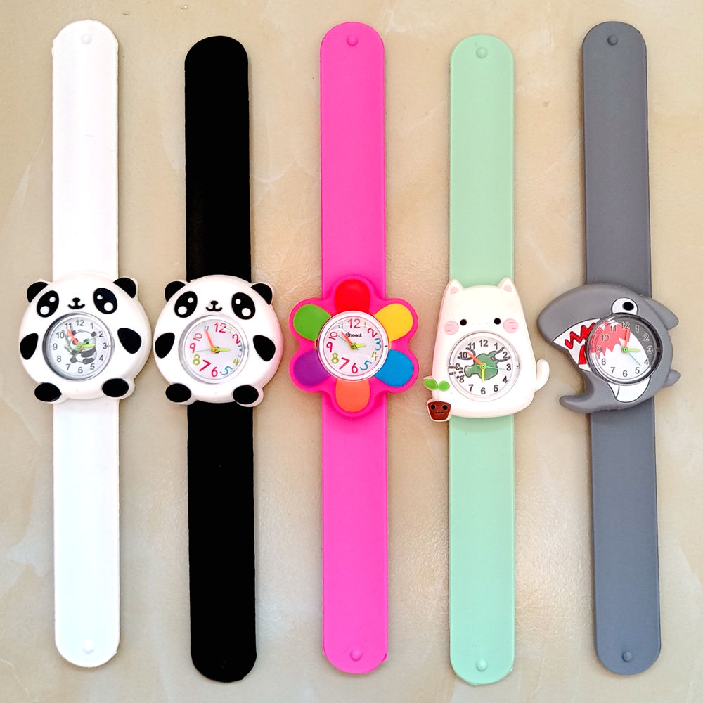 10pcs/lot Cartoon 3D Various Animals Panda Unicorn Dinosaur Boys Girls Kids Students Birthday Party Gift Study Time Toy Watches