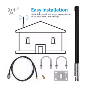 Antenne amplificatrice de signal omnidirectionnelle extérieure 4G LTE WIFI 698-2700MHz 2.4GHz 2.5GHz BF0.6 30CM 60CM 80CM 110CM 120CM N-Femelle N-Mâle - Product Image 5