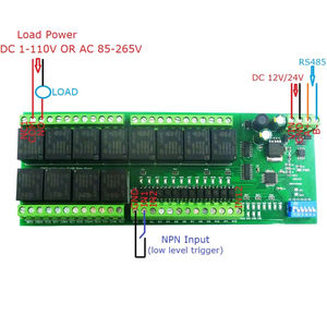 10IOA12 DC 24V 12Channel DI-DO PLC IO Modbus RTU RS485 Relay Switch Expanding Module Smart Home <b>Motor</b> PTZ Security Monitor B459 - Product Image 3