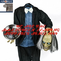 Vente chaude 5ft Life-Size Halloween Animatronics Zombie Serveur avec Plaque Halloween Party Décoration Props