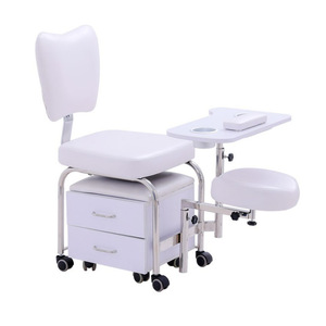 Chariot de rangement noir écologique pour outils de coiffure et de beauté, idéal pour la pédicure et les soins des ongles - Product Image 5