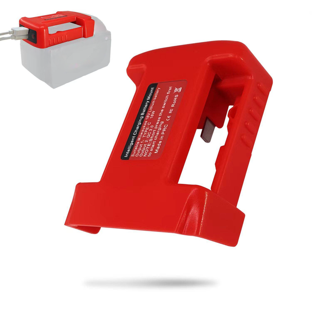 Factory Sale Intelligent Charging Battery Mount for 18V Lithium Battery 18w Carry USB Charging Stand & Holders