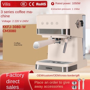 Machine à café électrique <span class=keywords><strong>Konka</strong></span>, petite, semi-automatique, italienne, concentrée, mousse de lait à la vapeur, tout-en-un - Product Image 2