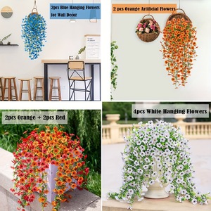 ดอกไม้ประดิษฐ์ Xiaoyu Floral Art แบบแขวน พลาสติก ตกแต่งสวนภายนอก กิ่งเดี่ยว สีม่วง 45 เมช - Product Image 2