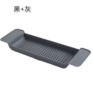 Bamboo Caddy Expandable Towel Luxury Stone Base Price Resin with Pillow Bathtub-Tray-Wholesale Plastic White Bathtub Tray