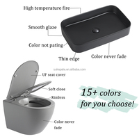 Cupc coloré mat ne se décolore jamais design lavabo bagno comptoir nouveau produit nouveau modèle en gros lavabo en céramique