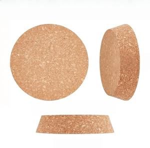コルク栓 テーパーコルク栓 大きなコルク 缶詰瓶の蓋 耐久性のある木製の平らな丸い蓋 - Product Image 2