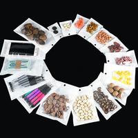 Pochettes d'emballage refermables à fermeture éclair auto-scellantes pièces bijoux stockage de câble de données Film nacré sac Ziplock