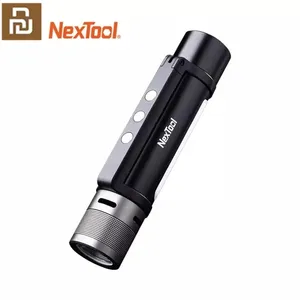Youpin nextool 6-em-1 1000lm lanterna, com zoom duplo, alarme, recarregável, USB-C, celular, banco de energia, luz de trabalho, acampamento