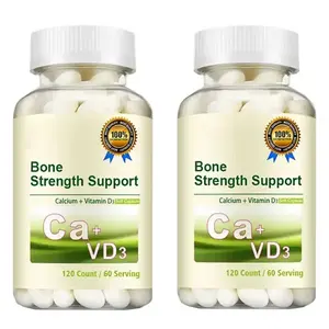 Supplément de résistance osseuse avec calcium D3 K2 Comprimés de magnésium hautement absorbables pour plus de 50 personnes Soutien musculaire osseux