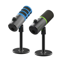 Microphone de jeu filaire professionnel DM68 USB/XLR, microphone dynamique de bureau, son de qualité studio pour PC, streaming, podcasting